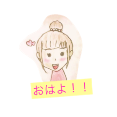 Lineスタンプ 手書き 女の子 8種類 1円